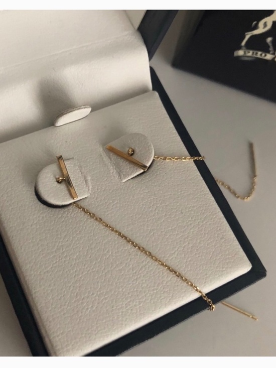 The Bay Jewelry - 10K Gold Hanging Earrings